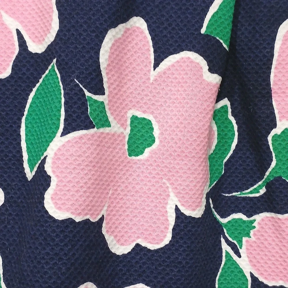Janie and Jack Floral Seersucker Dress‎ 2T Navy Pink Coastal Preppy Sleeveless